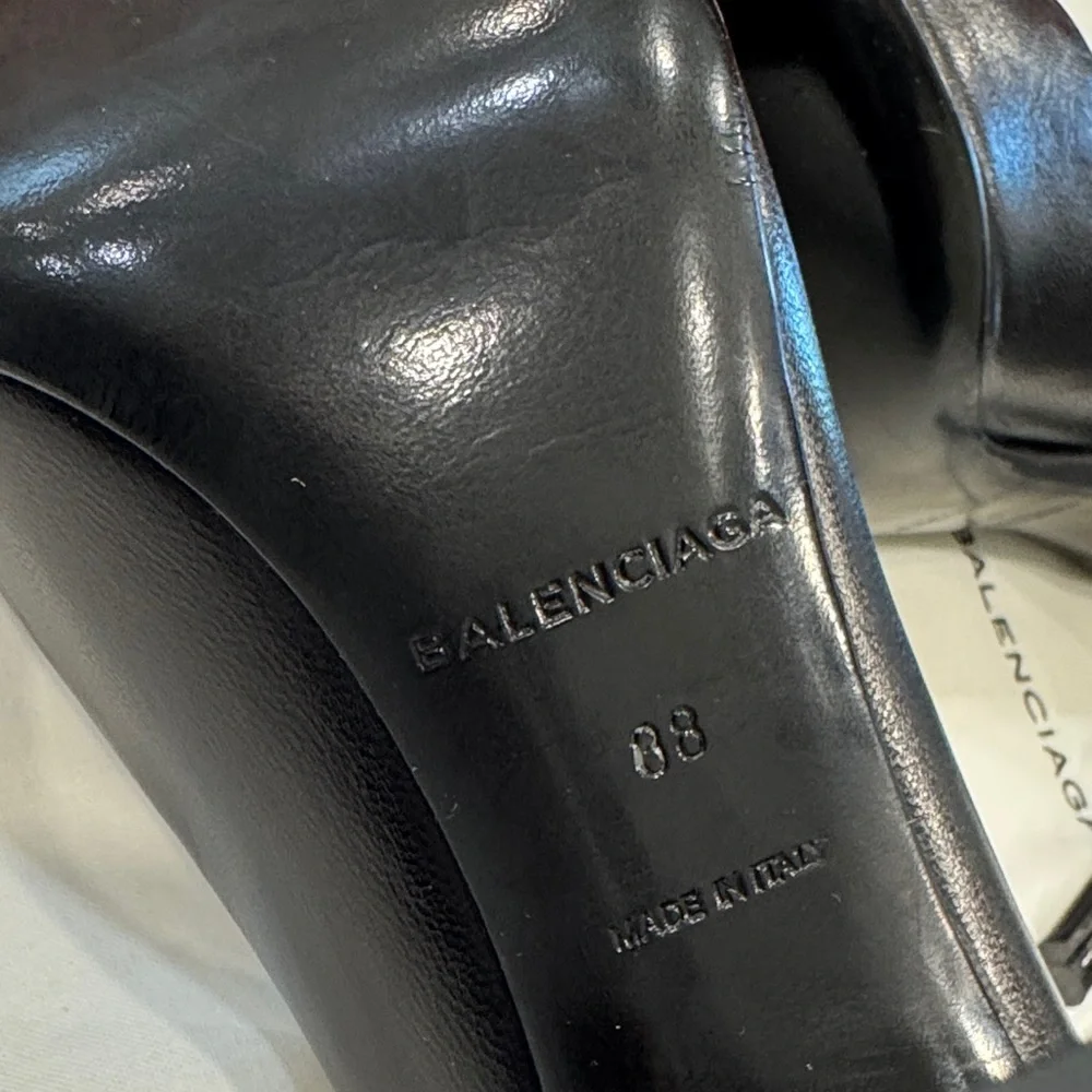 Balenciaga Black Leather Heels - Picture 5 of 12
